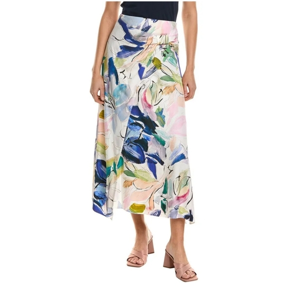 Ted Baker Asymmetric Twist Slip Skirt - Picture 1 of 4